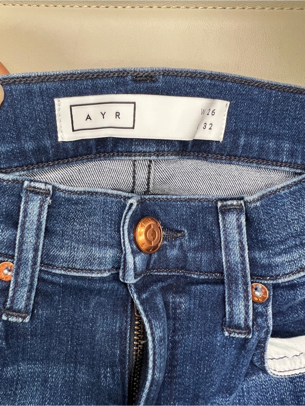 AYR The Chiller Skinny Jeans in Sunrise Blue Size 26 - Picture 12 of 15